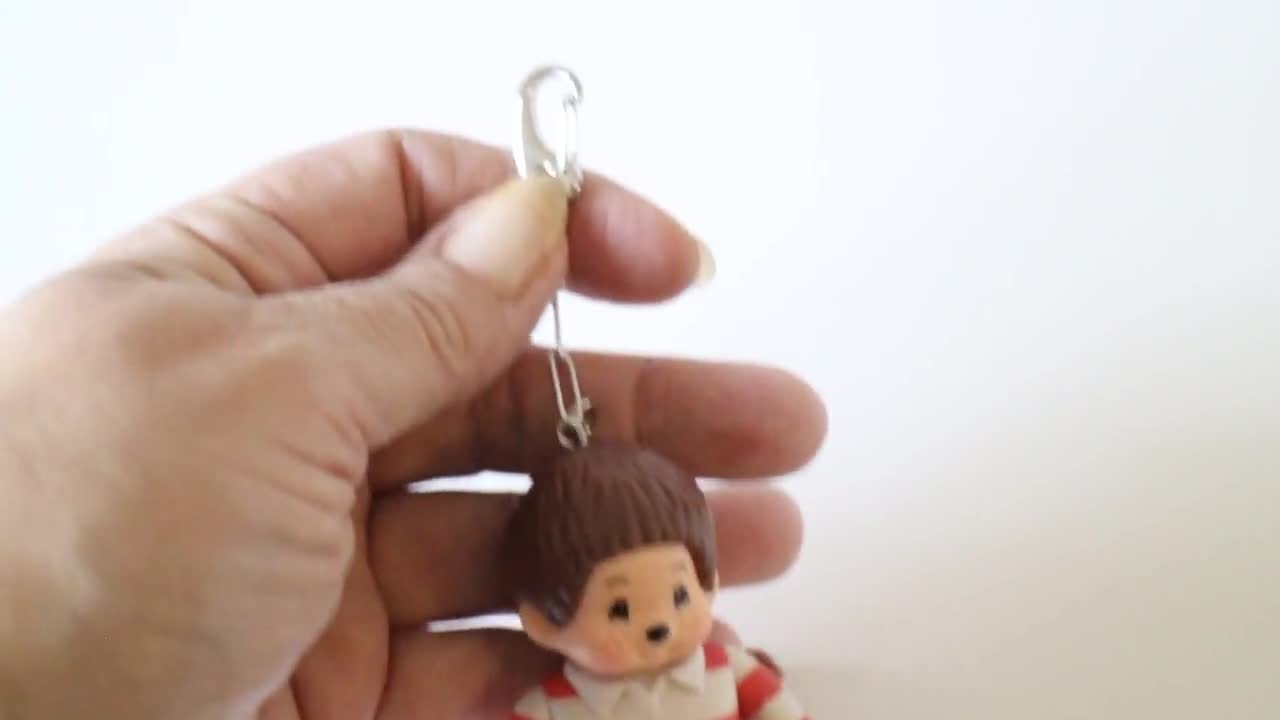 Porte-clés Kiki 9 Cm - Paris Saint Germain - Sekiguchi Monchhichi - Made In Paris