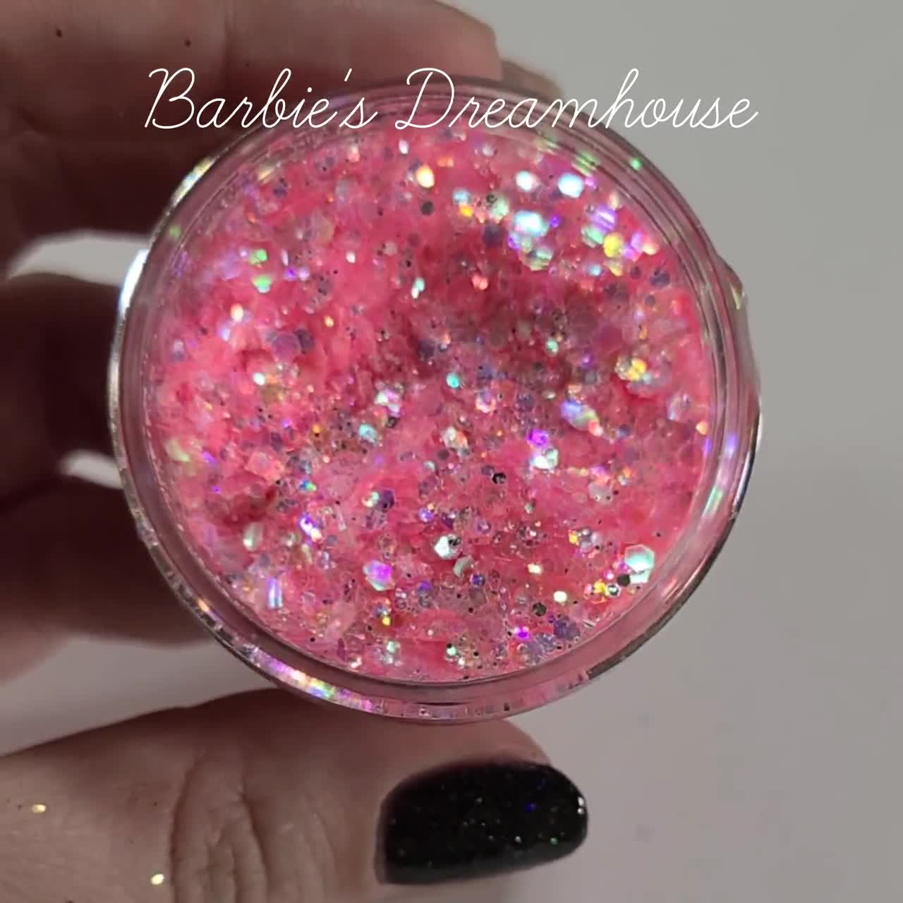 Epoxy tumbler, Other, 2oz Glitter Barbie Epoxy Tumbler