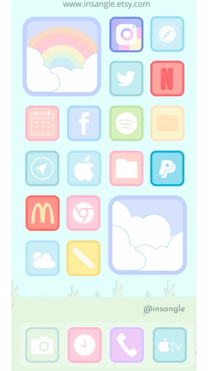 60 Kawaii IOS 14 App Icons Anime Ios 14 App Icons Korean -  Israel