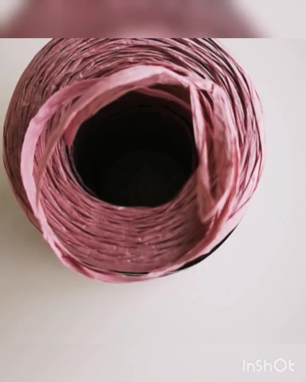 Raffia Yarn KREMKE PAPYRUS Paper Yarn for Crochet, 100% Raffia Paper, 100 G  153 M, Yarn for Hats, Baskets, Bags, 30 Colors 