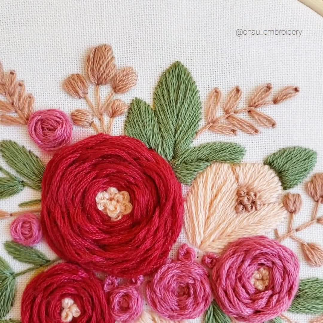 Rose Embroidery Kit, Floral Embroidery Kit, Needlepoint Kit, Beginner Embroidery  Kit, Craft Kit for Adults, Thanksgiving Gift for Her, DIY 