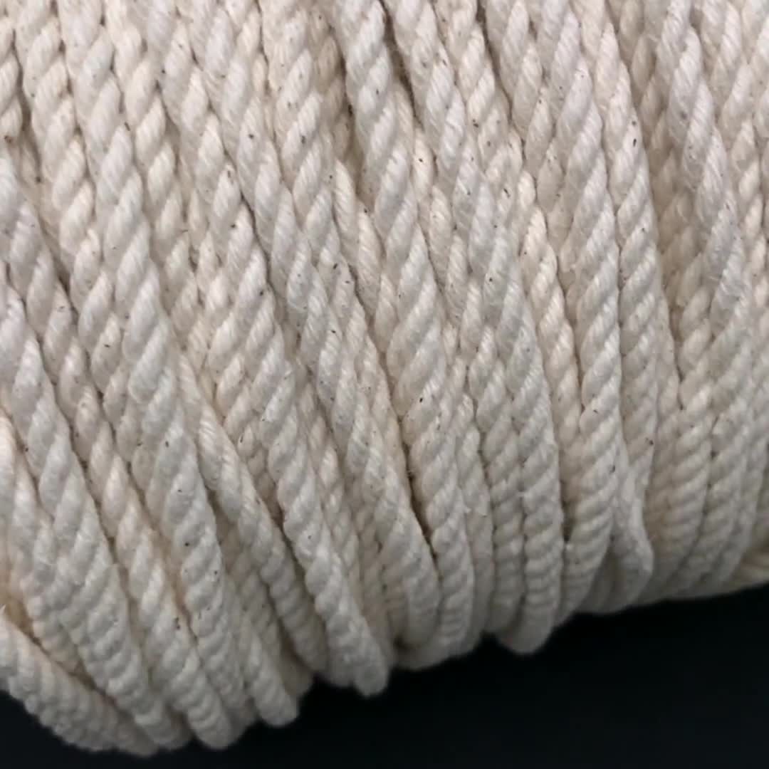 Macrame Rope 5 Mm Cotton Cord 230m Natural 3 Strand Twisted Cotton 755 Feet Soft  Rope for Your DIY Crafts or Macrame Projects 