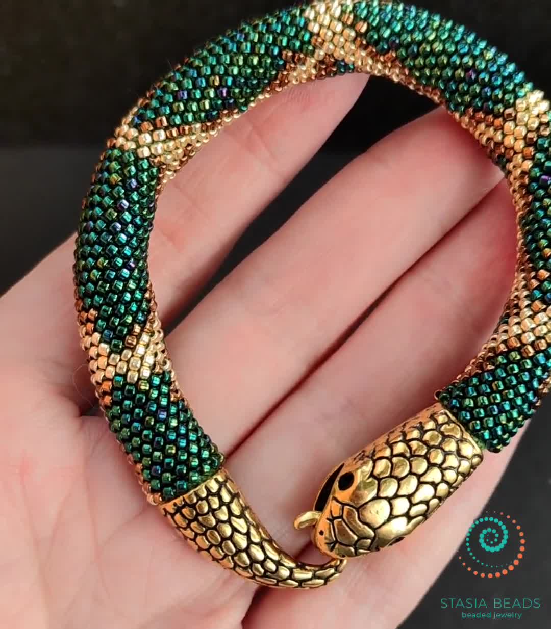 Snake on sale bead bracelet