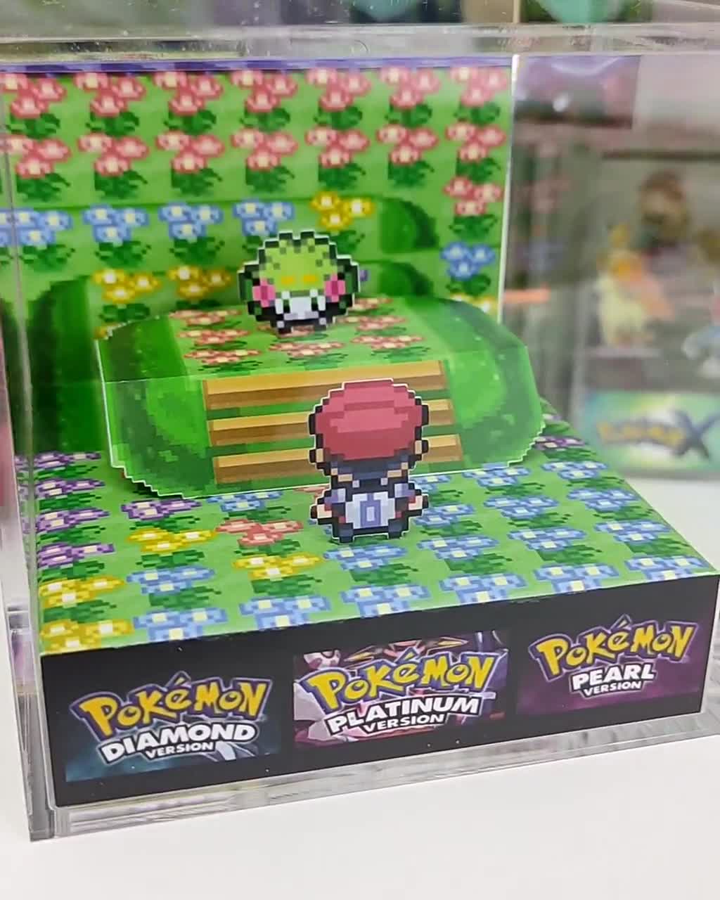 Pokemon Emerald Version 3D Diorama Cube 