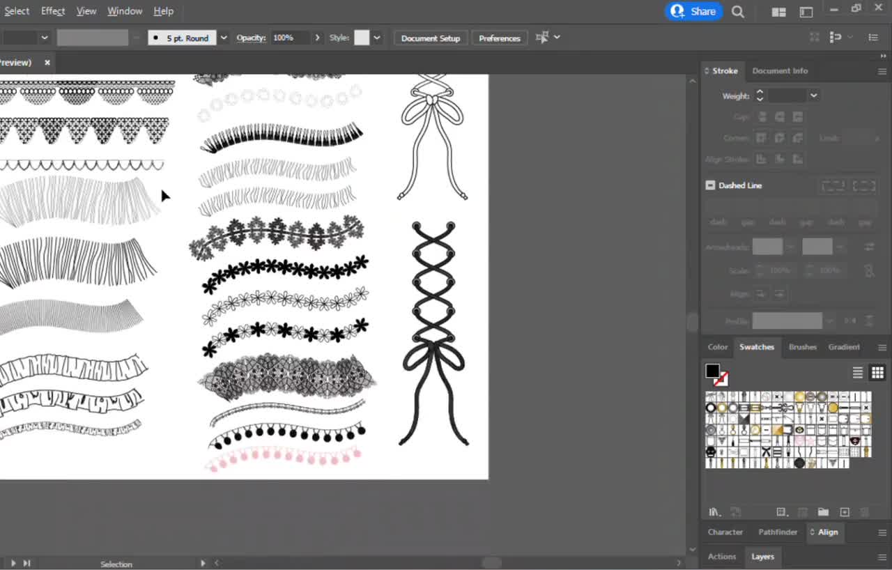 Illustrator Brushes for Painting — Medialoot