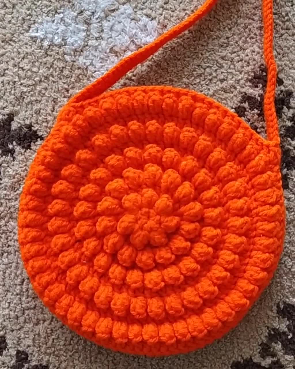 Autumn Crochet Round Boho Bag Gift Sister – L'Unique Designs