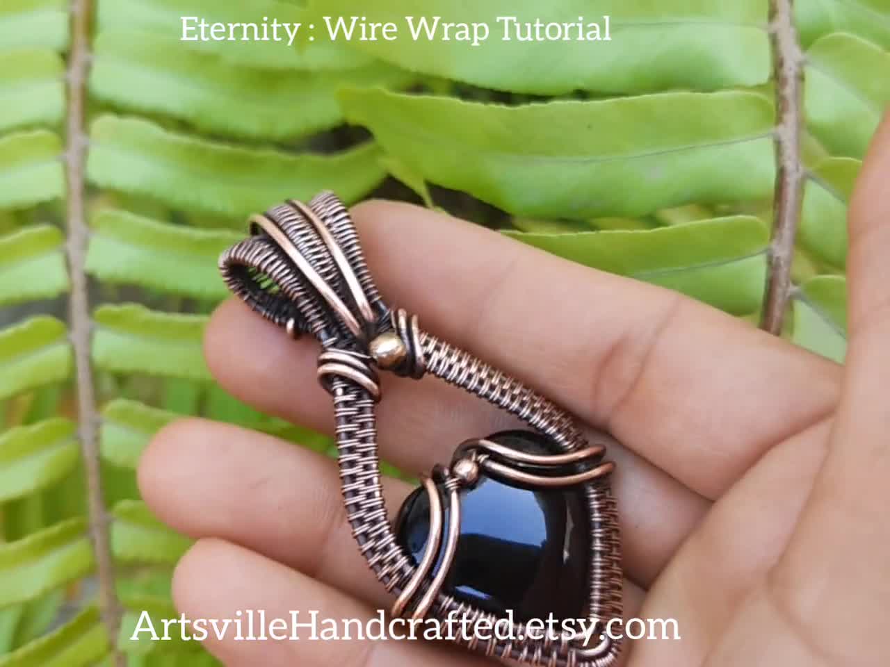 Tumbled Stones Tutorial, Wire Wrapped Tutorial, Freeform Stone Tutorial,  Wire Wrapped Pendant, Wire Stone Necklace, Jewelry Making Kit Craft  (Instant Download) …
