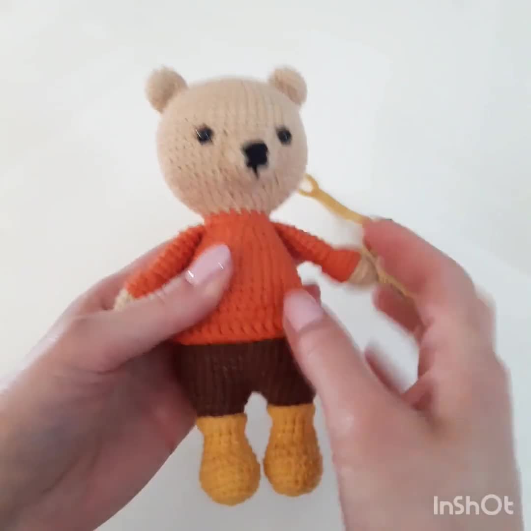 Amigurumi Crochet Pattern for Autumn Teddy Bear, Bear in Amigurumi Crochet Pattern for Autumn Teddy Bear, Bear in