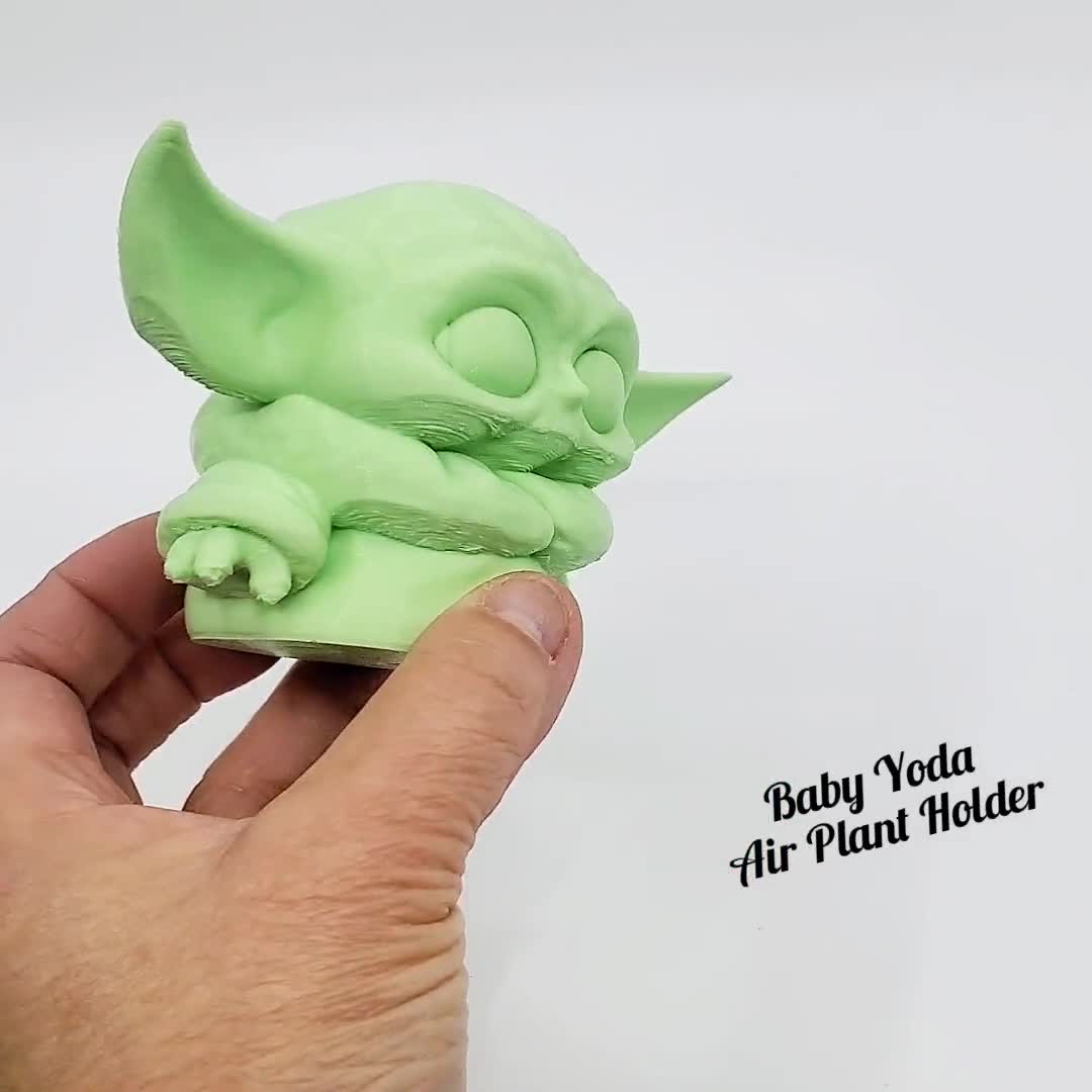 Baby Yoda Fan Art Air Plant Holder