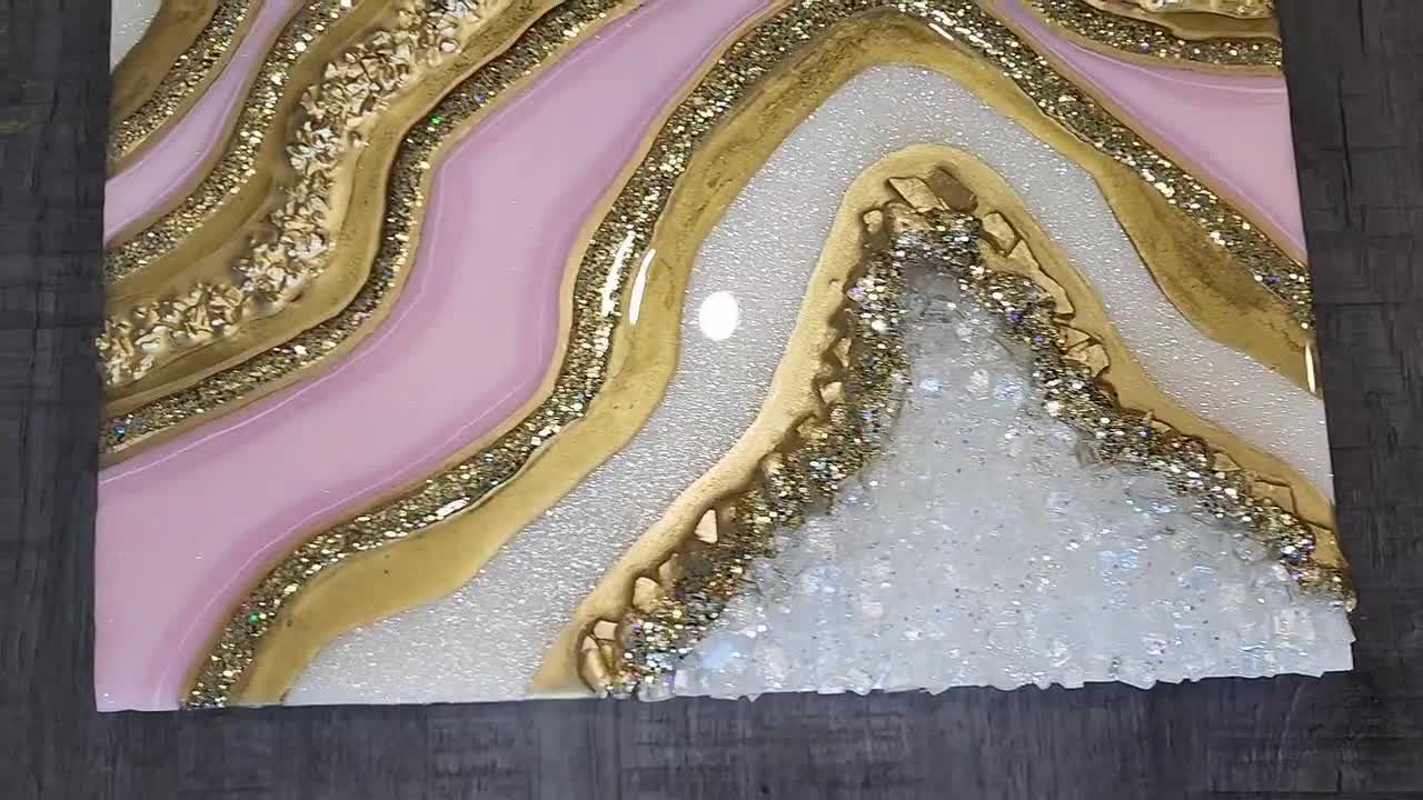 Dimond Pink Rose Geode Art, Marble Art. Geode wall art, Resin art, Resin  painting Jigsaw Puzzle by Alexandra Dobreikin - Fine Art America