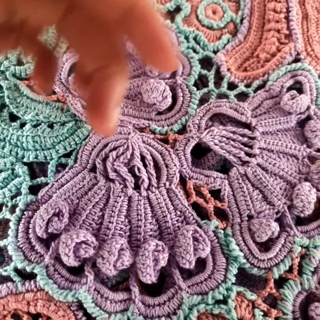 Lace CROCHET Blouse Pattern Pdf - IRISH Summer Top - ANTIQUE Shirt 