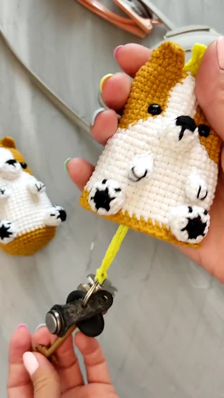 How to Crochet a Hot Dog Keychain or Ornament ~ Tutorial 