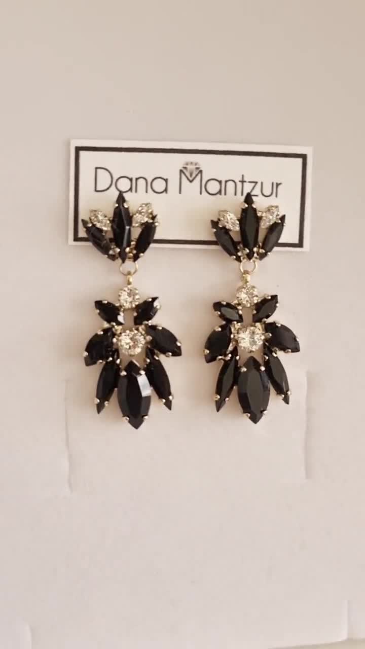 Top 240+ black chandelier earrings best