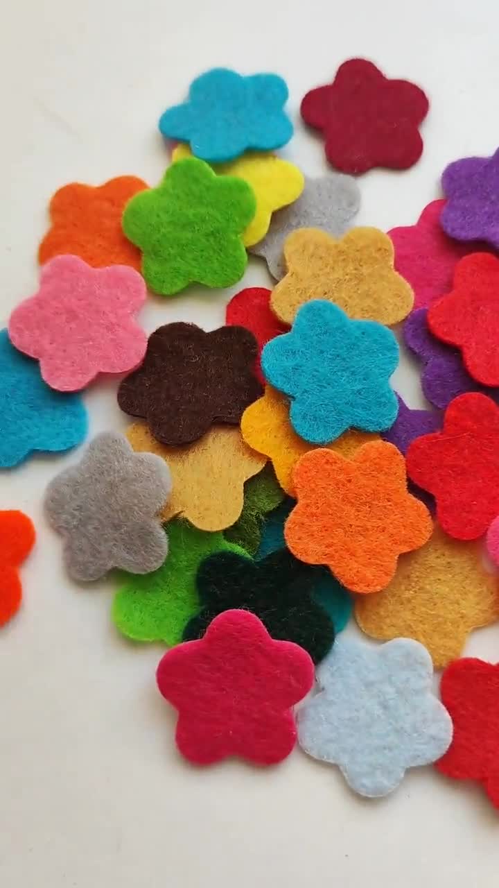 Fiori di feltro di piccole dimensioni, fustella per scrapbooking, forme  multicolore, forniture di feltro per l'artigianato, -  Italia