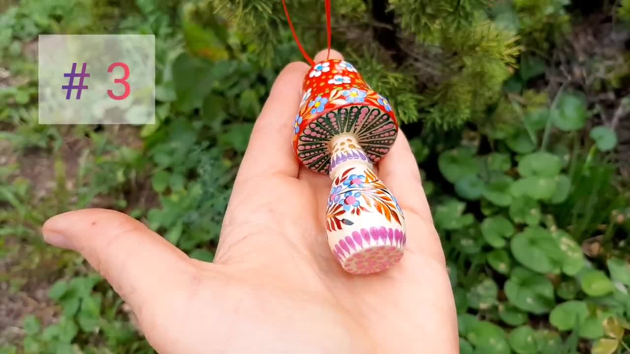 Mushroom Terrarium Jar, Mushroom Ornament Christmas, Mushroom