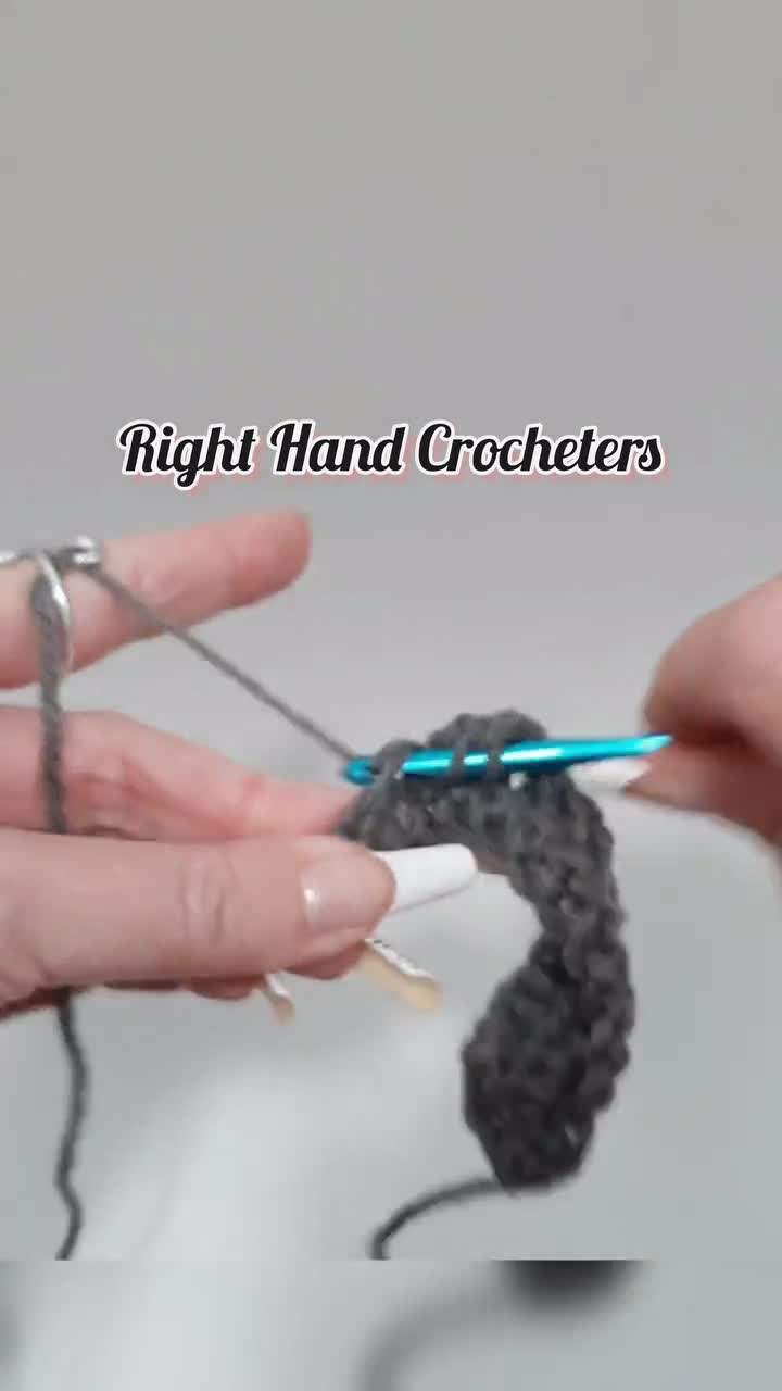  Purple Handmade Crochet Ring, Left & Right Handed Zig