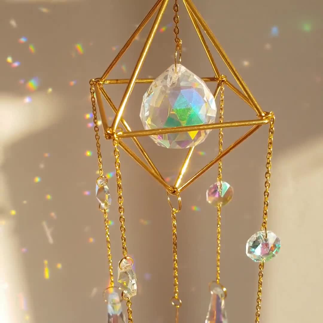 Crystal Suncatchers Prism Hanging Crystals Crystal Wind - Temu