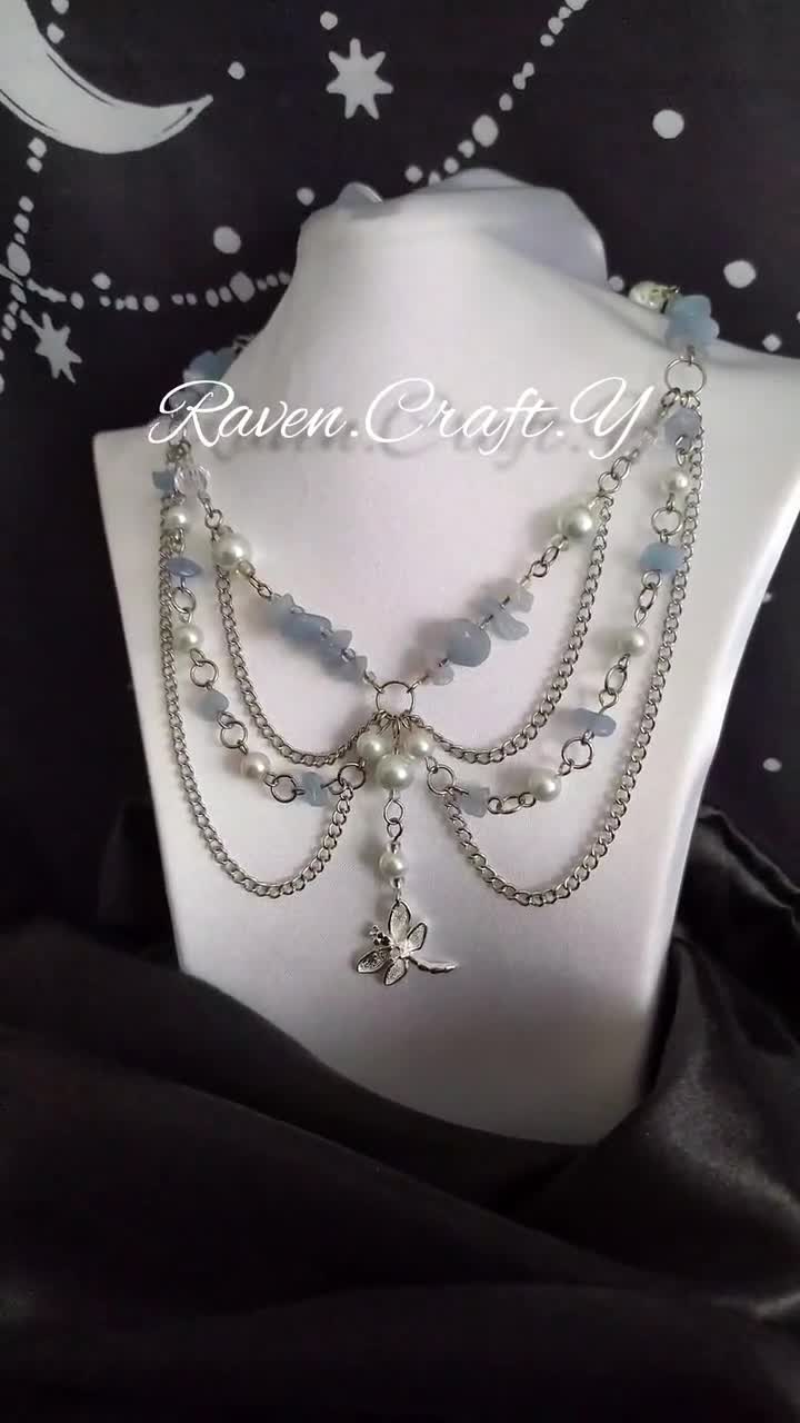  New 2024 Handmade Fairycore Beaded Double Layered Rosary  Coquette Necklace With Faux Pearl Heart Locket Lobster Clasp Adjustable  Length Fashion Creative Gift: Clothing, Shoes & Jewelry