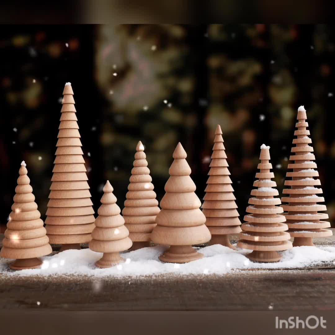 Easy DIY Wooden Christmas Trees - Angela Marie Made