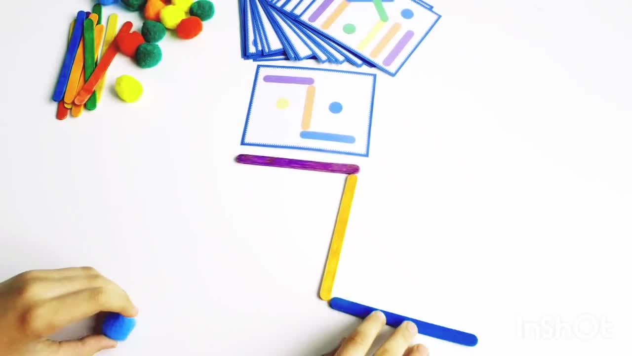 Nene Toys BALLFALL, Gioco Montessori 4 in 1 con Bastoncini Colorati, Dadi & Carte per Bambini