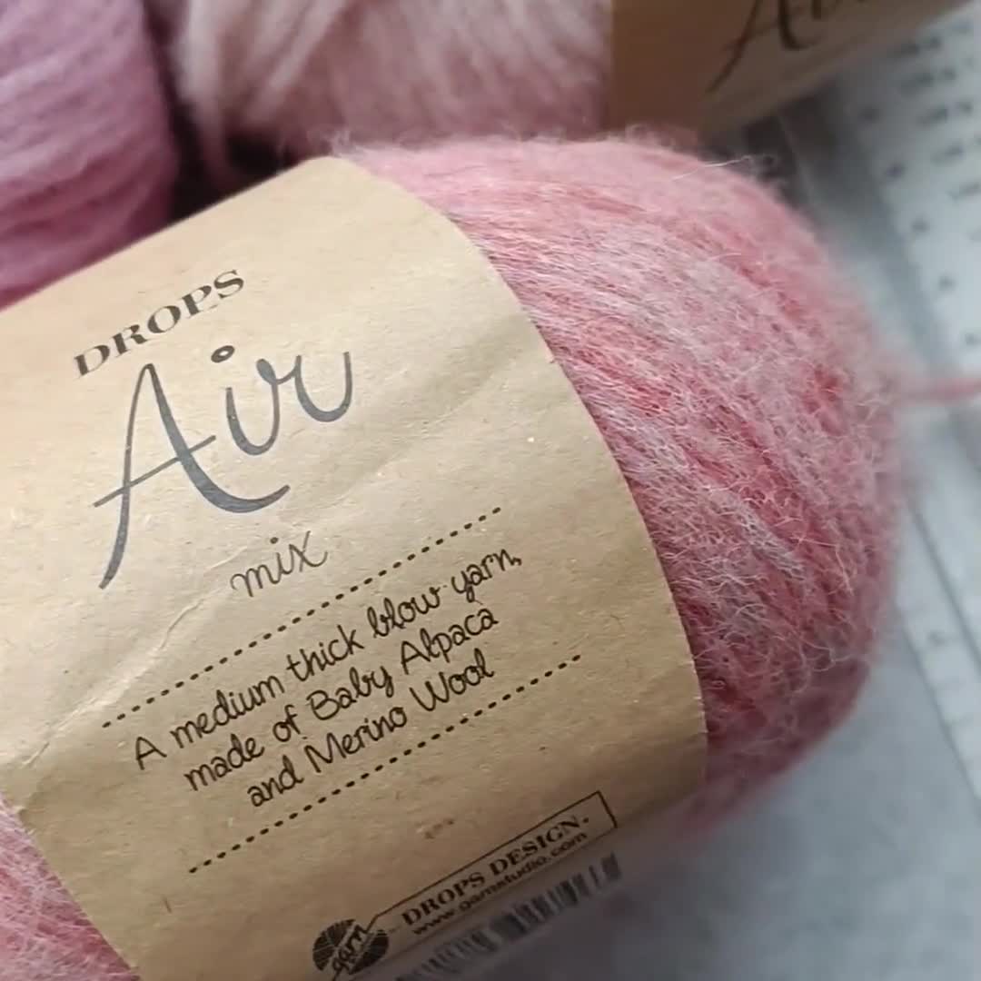 My review or Drops Air Yarn. It is my favorite yarn I've worked