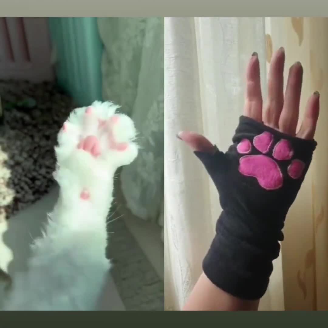 Simulatie Tijger/Panda Poot Pluche Handschoenen Gestreept Pluizige Dieren Knuffels Gewatteerde Handwarmer Halloween Cosplay Kostuum Wanten kopen vanaf een prijs van 17