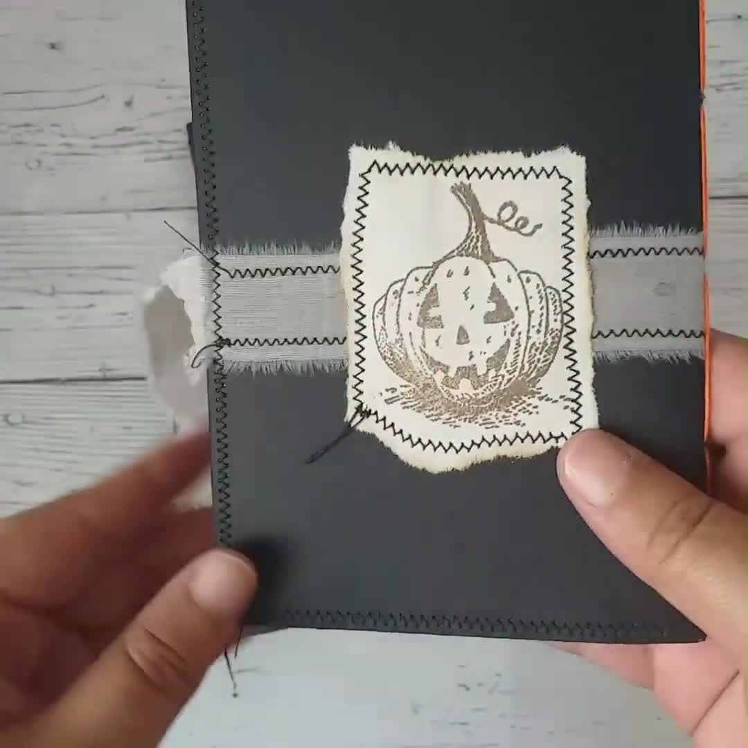 Little Blank Junk Journal Halloween, 6 X4 , Handmade