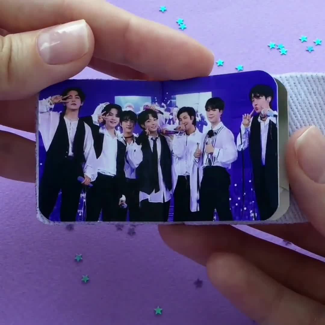 BTS OT7 Mini Photobook Keychain | Bangtan Mini Photo Album Keyring