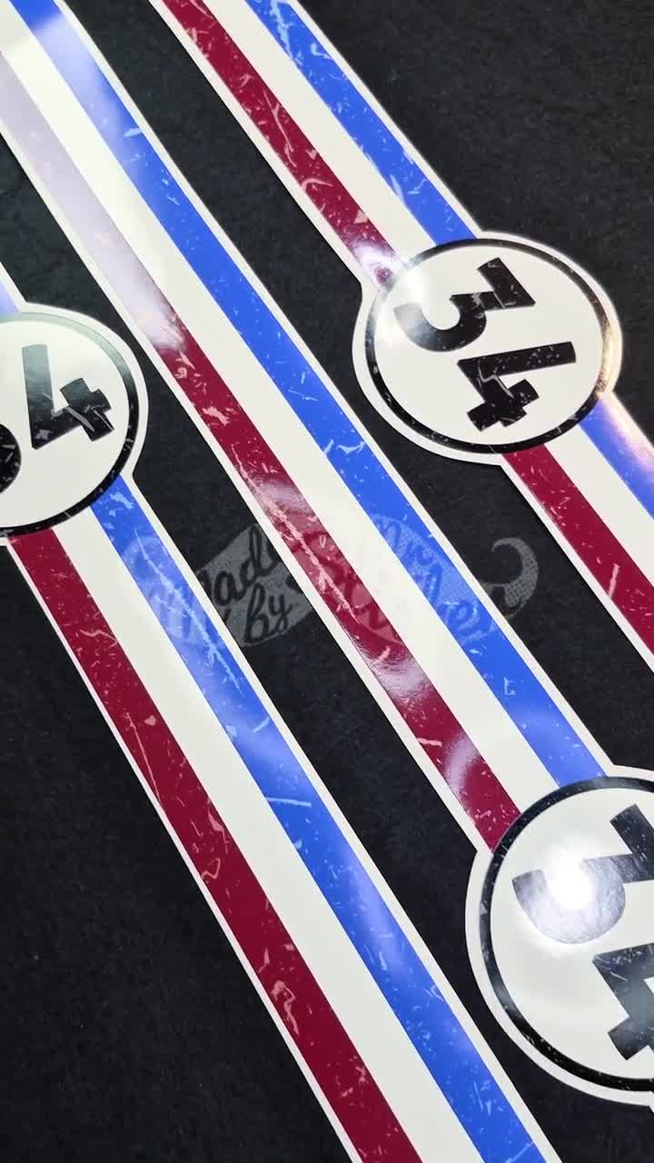 Custom Vintage Number Sticker Set for Vespa & Scooters | Retro