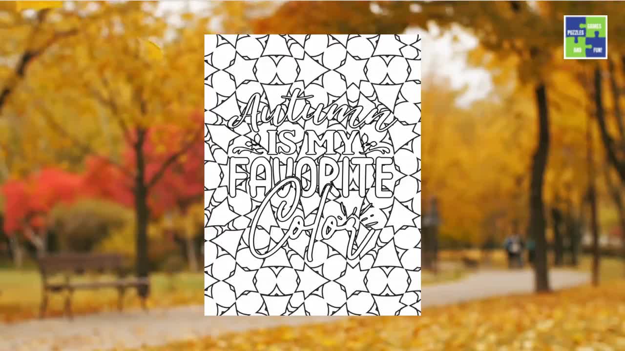 Fall Coloring Page - Printable Coloring Pages