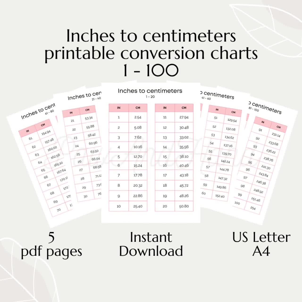 Cm To Inches Conversion Chart Discount Order Www pinnaxis