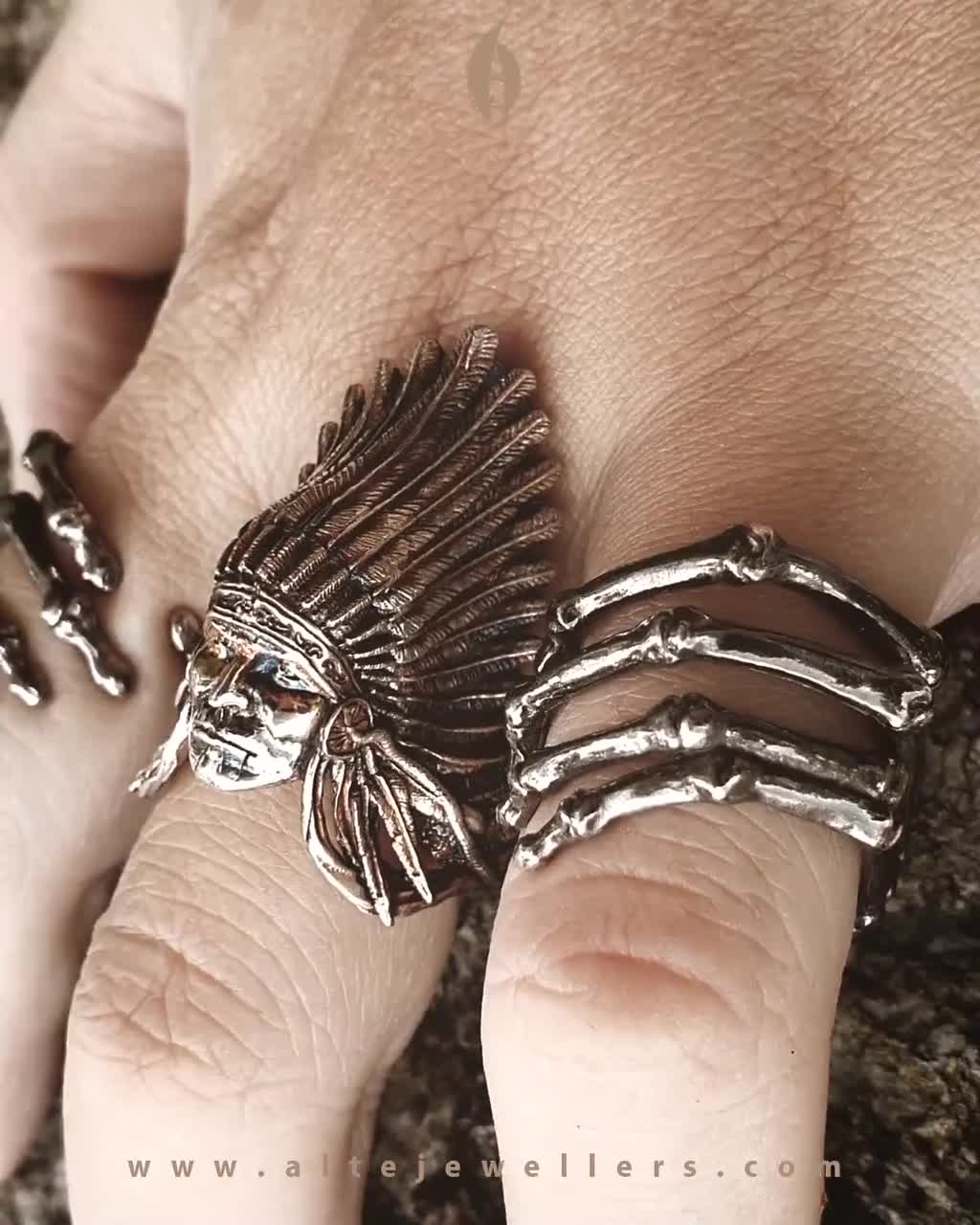 Native ring store Silver Red Indian ring Wild west jewelry Native american ring Tribal ring Native jewelry Indian chief jewelry Chief ring