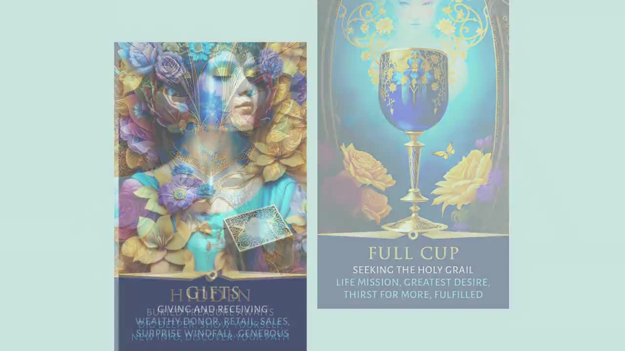 ¡PREVENTA PERSONALIZADA! Baraja de oráculo de la Diosa Índigo: Tarot de orientación sobre dinero y carrera (80 cartas) video poster