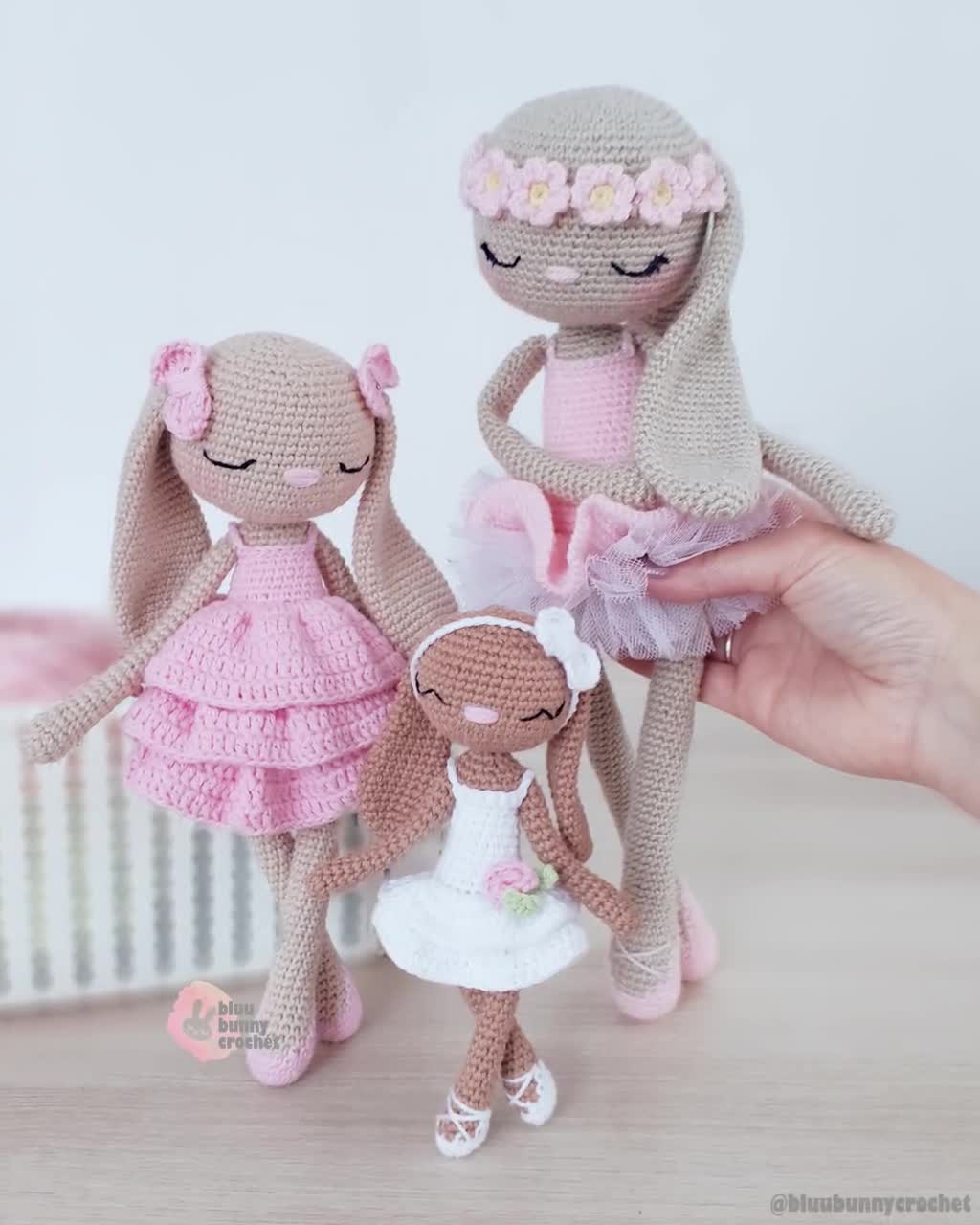 Crochet ballerina bunny sales