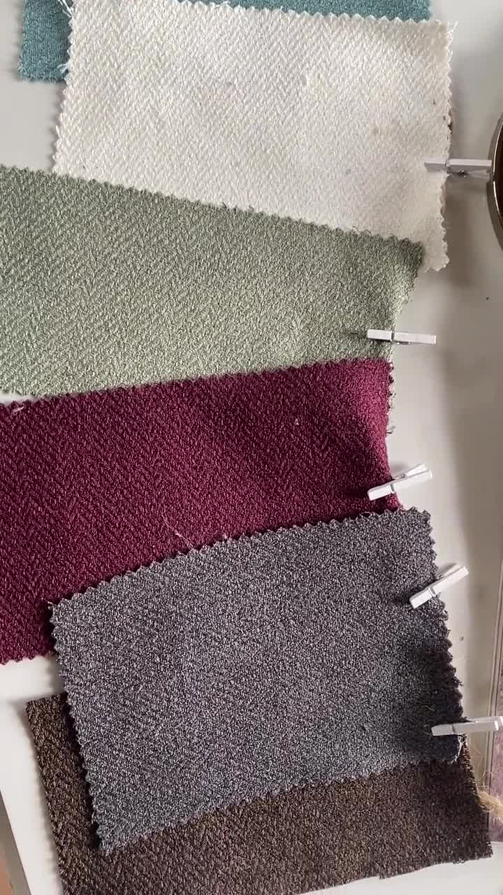 Tessuto Di Lino A Spina Di Pesce Dal Cortile O Metro Lavato - Italia - Foto 8