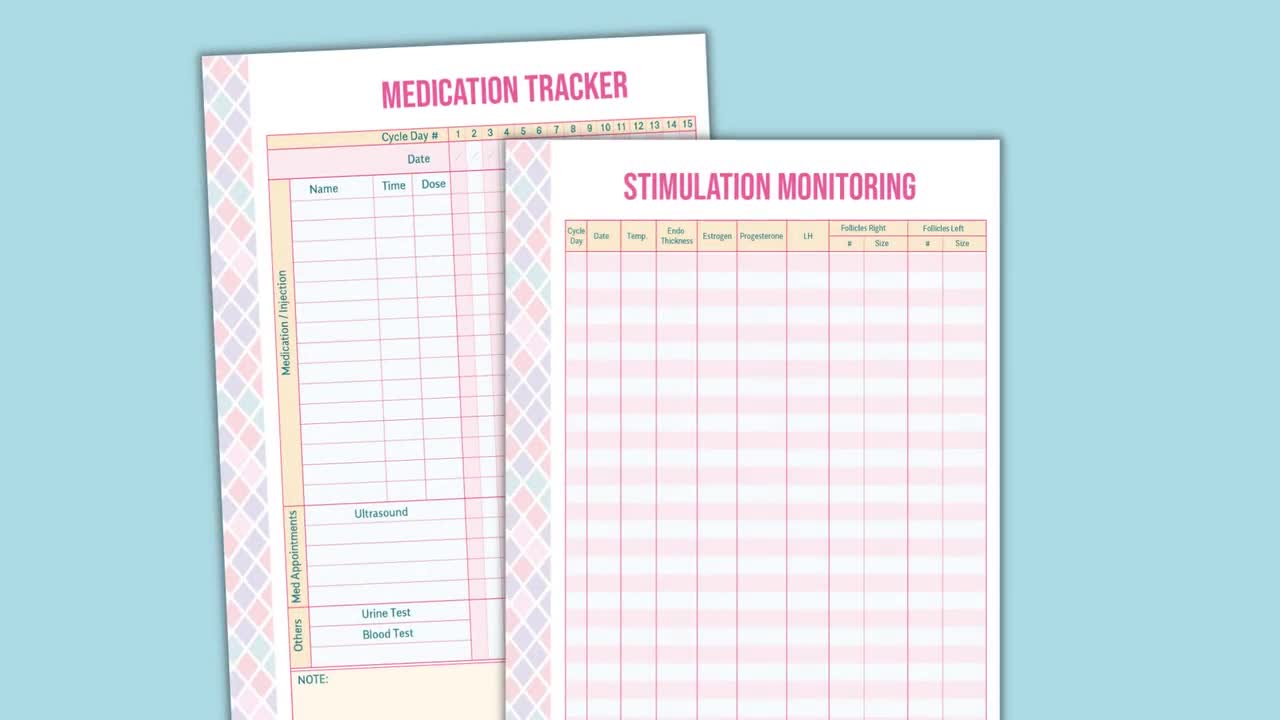 IVF Planner: IVF Tracker / IUI Planner / IVF Organizer / Fertility Tracker  / IVF Medication Organizer / Habit Tracker / My IVF Diary / Expense Tracker