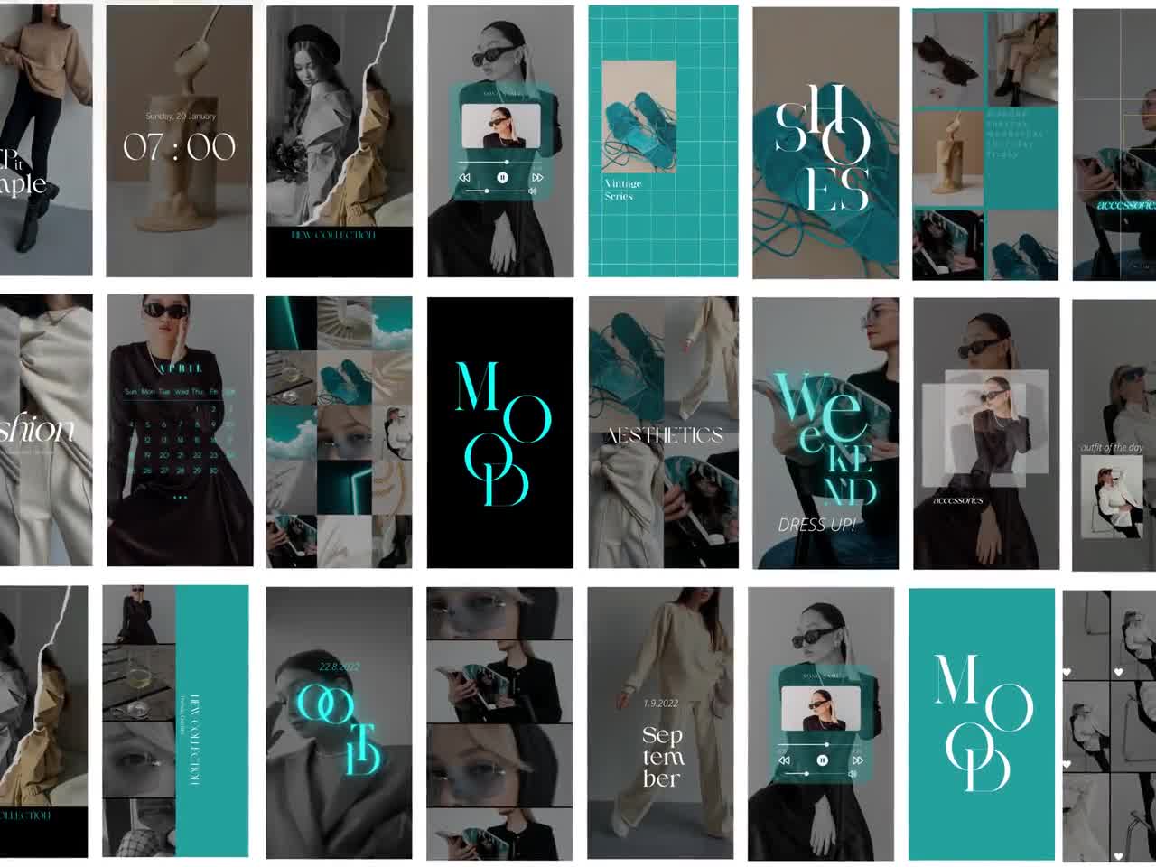 Instagram Reel and Story Templates Dark IG Reel Cover Template Modern IG  Reels Covers Trendy Lifestyle and Fashion Reels Template 