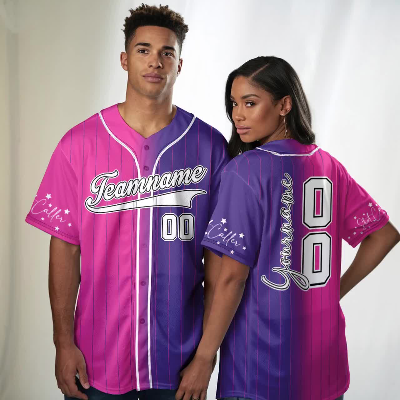 Custom Split Pinstripe Baseball Jersey: Personalized Team Uniform, Glitter style video poster