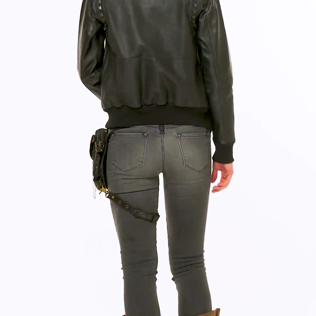 BLASTER 4.0 Black Leather Shoulder Holster and Hip Bag 