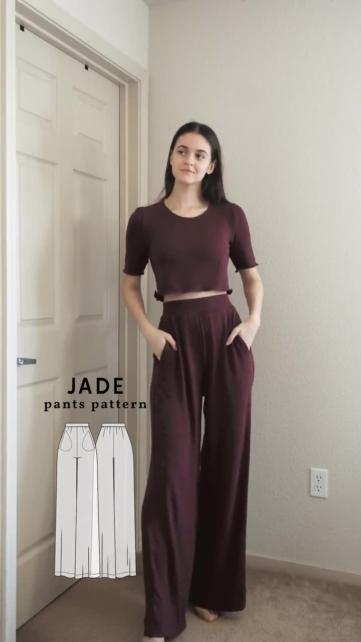 Jade Wide-Leg Pants Sewing Pattern by Dressmaking Amóre – DressmakingAmore