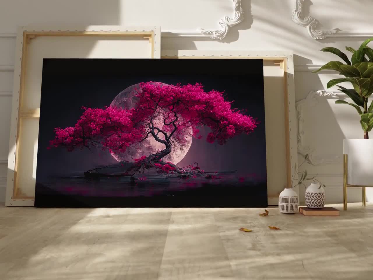 絶版 洋書 アート写真集 PINKシリーズ Japanese Cherry Blossom Serenade Under Full Moon High