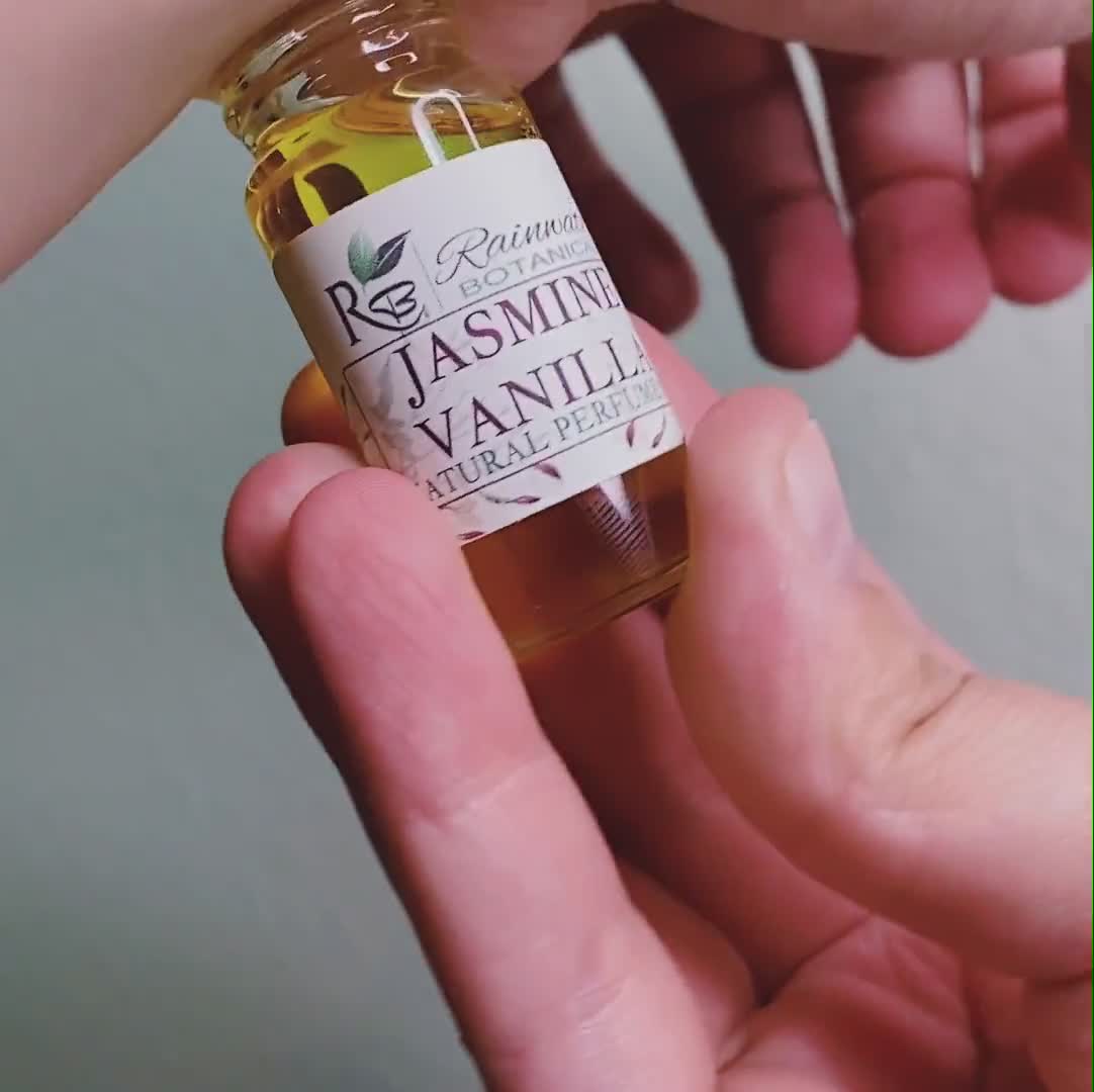 Jasmine Vanilla Natural Perfume Oil, Natural Fragrance, Jasmine, Ylang  Ylang, Alcohol Free, Roll On 