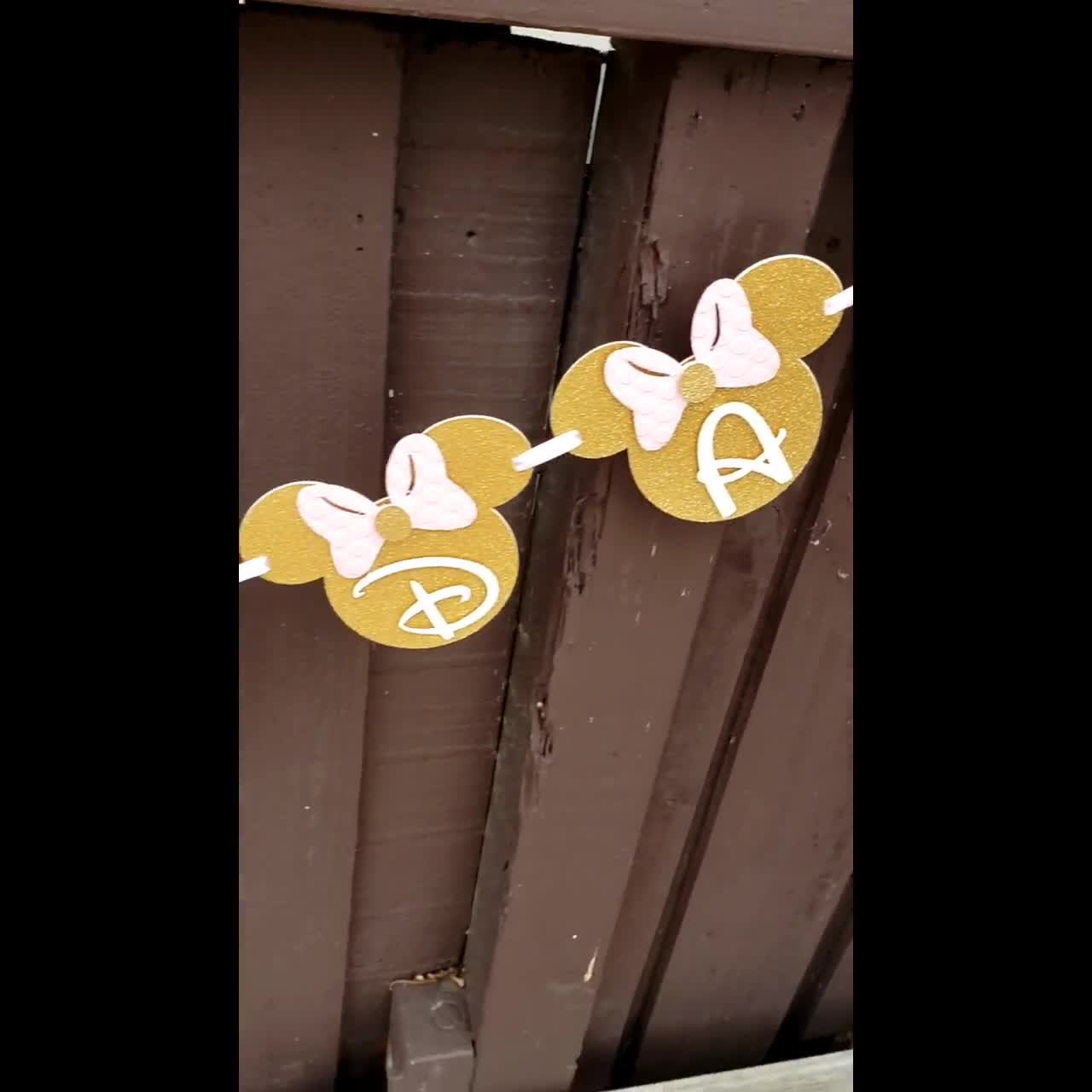 Minnie Mouse Birthday Banner, Minnie Mouse Banner, Minnie Mouse Decorations, Minnie Mouse Happy Birthday, Minnie Mouse Pink and Gold video poster