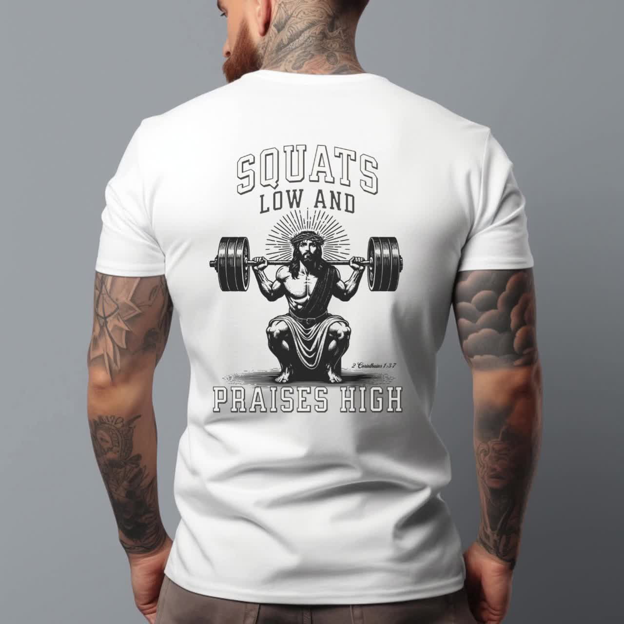 Jesus The Ultimate Deadlifter Funny Christian Workout Gym - Foto 3