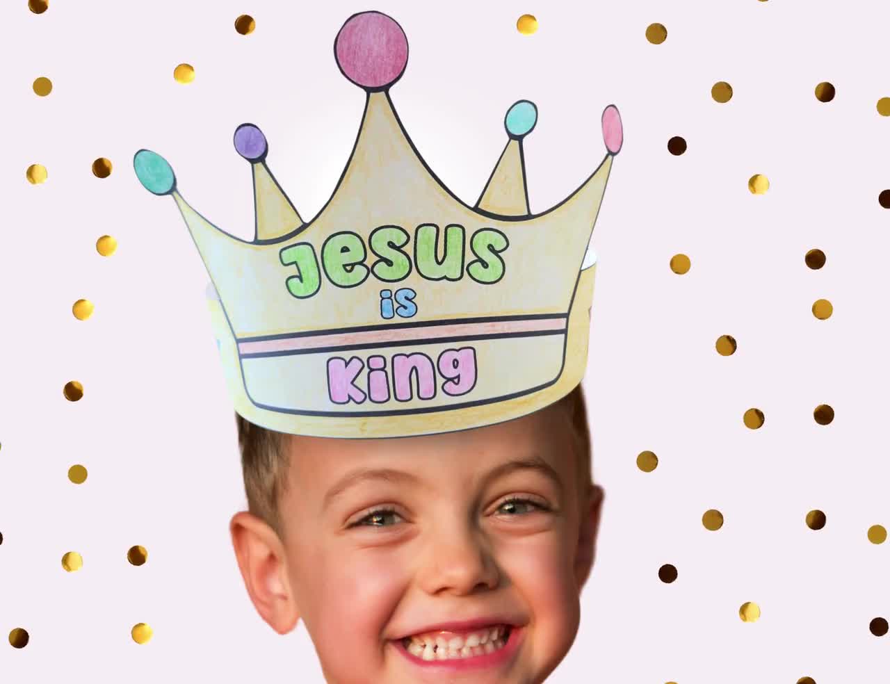 Jesus Is King Crown Printable
