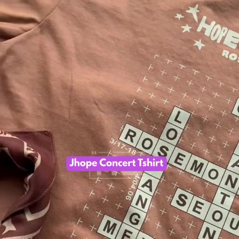 新品✨BTS jhope ツアー　tシャツ ブラウン　Mサイズ 549d80d5915026dccf9e6b512605a2