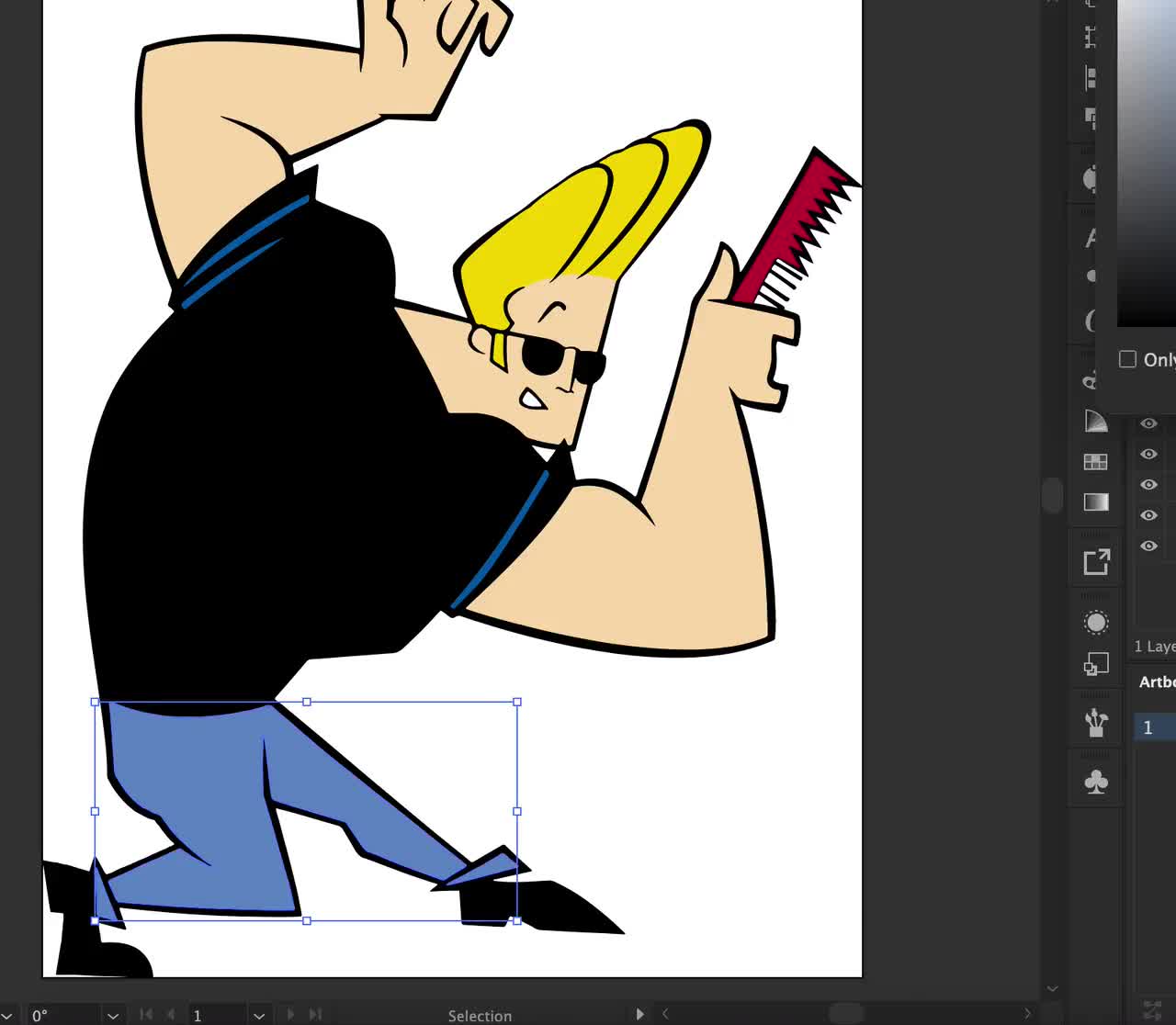 Johnny Bravo Cartoon Graphic PNG + SVG Bundle — drypdesigns
