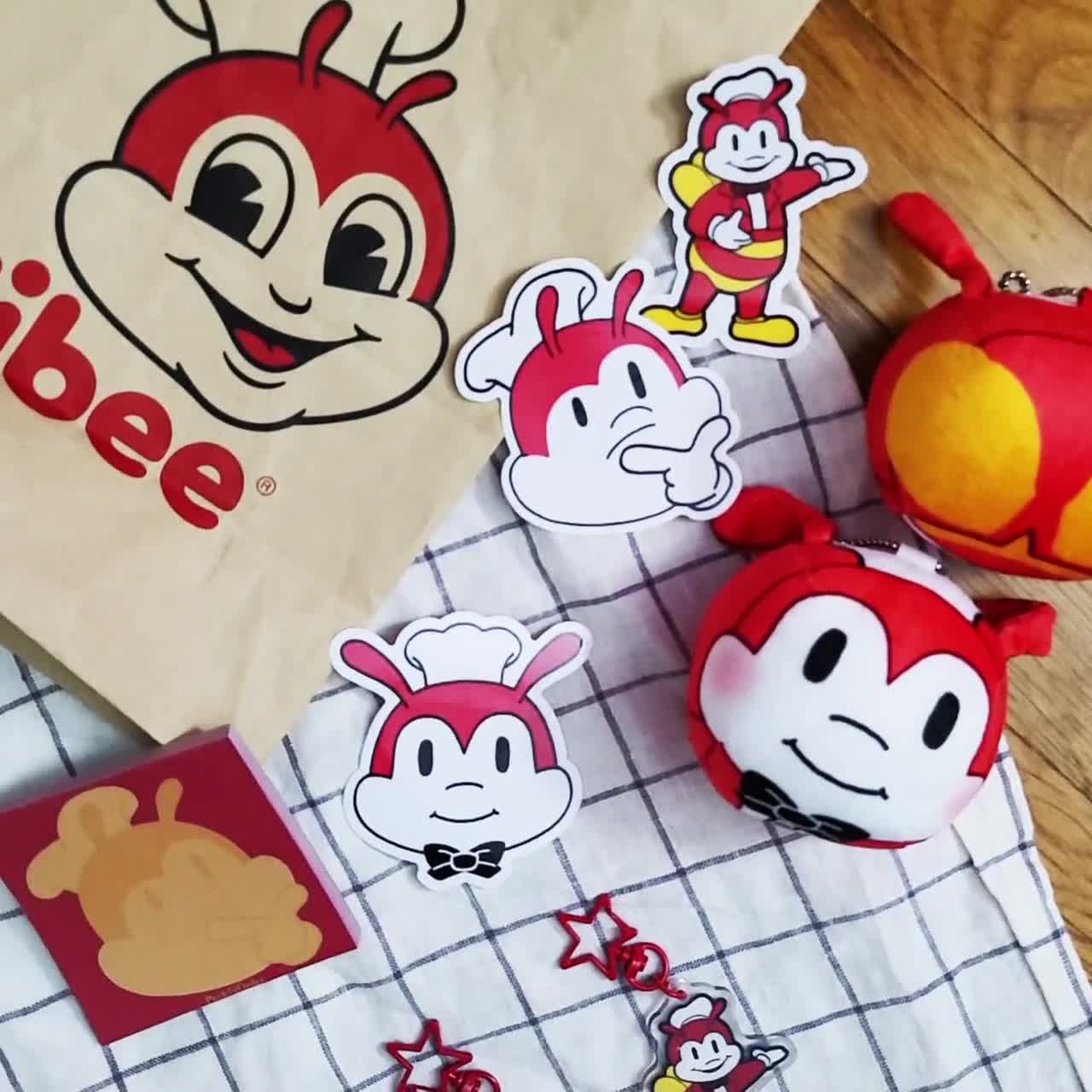 Jollibee クッション型マスコット キーホルダー付き