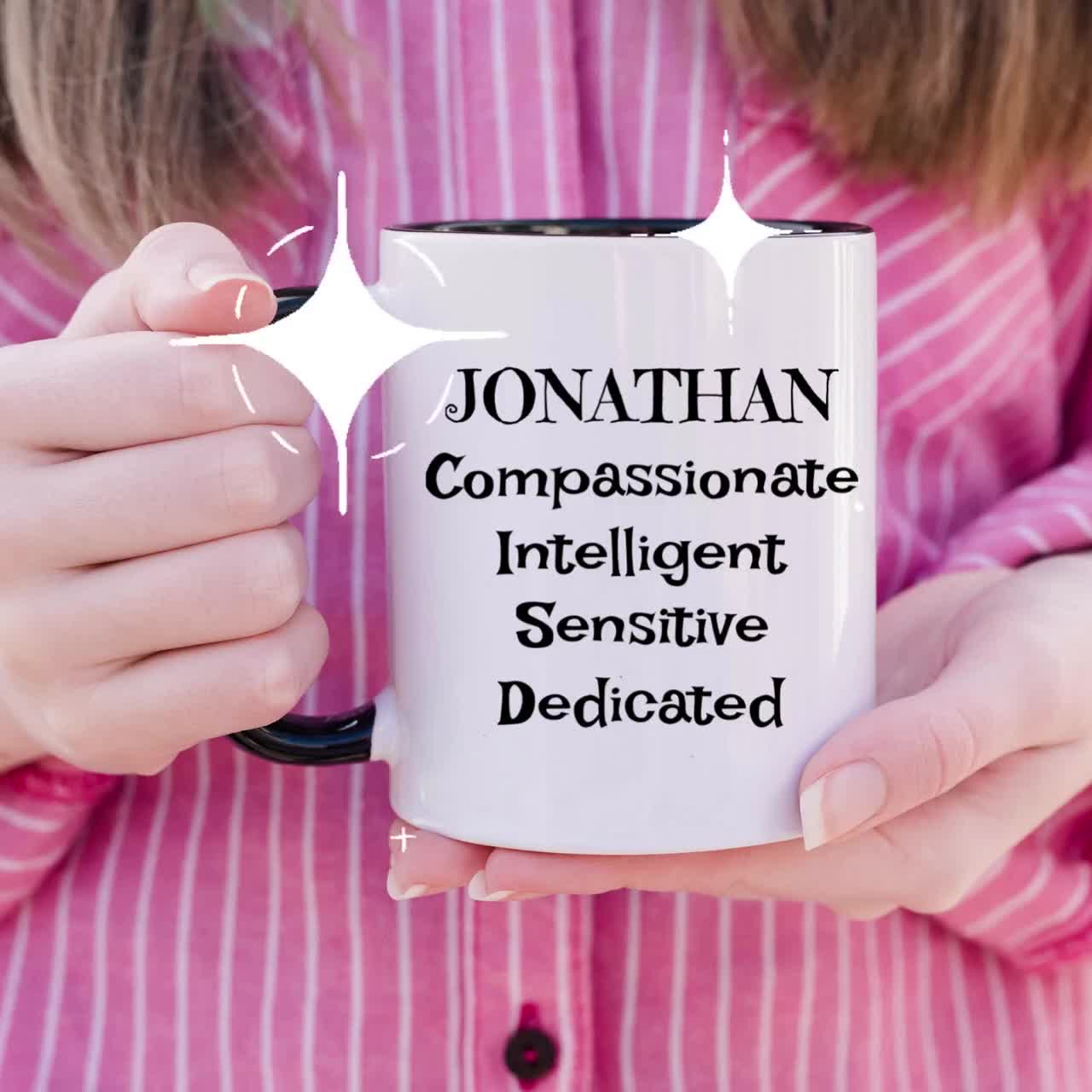 Jonathan Mug, Character Trait Mug, Jonathan Meaning Mug, Beautiful Ceramic Mug, Gift Idea for Jonathan, Jonathan Coffee Mug video poster