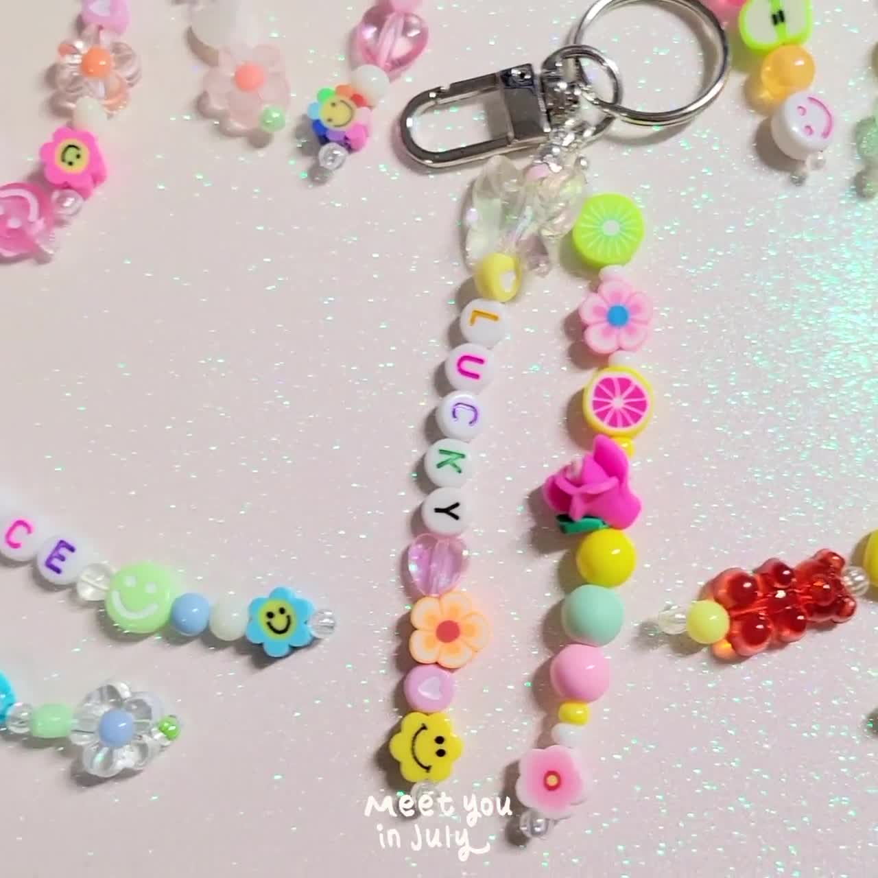 Smile : Happy Makers Bead Pets Craft Kits, Pony Bead Pets Keychain,  Create Your Own Backpack Hook Keyri…